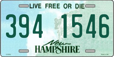 NH license plate 3941546