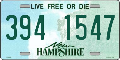 NH license plate 3941547