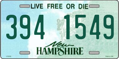NH license plate 3941549