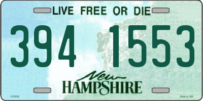 NH license plate 3941553