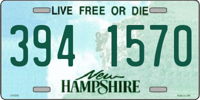 NH license plate 3941570