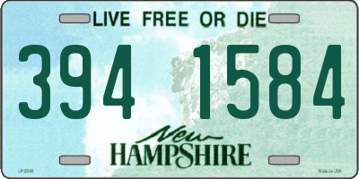 NH license plate 3941584
