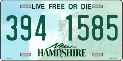 NH license plate 3941585