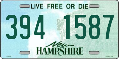 NH license plate 3941587