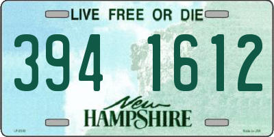 NH license plate 3941612