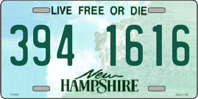 NH license plate 3941616
