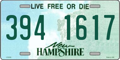 NH license plate 3941617