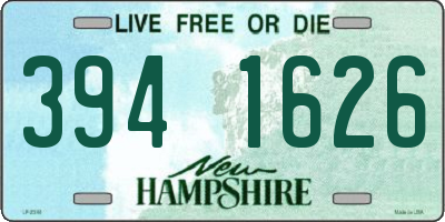 NH license plate 3941626