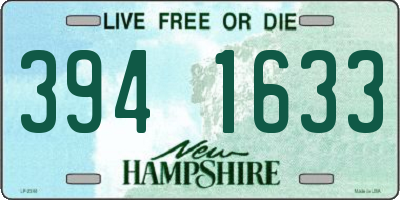 NH license plate 3941633