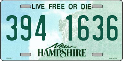 NH license plate 3941636