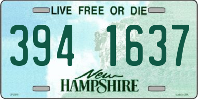 NH license plate 3941637