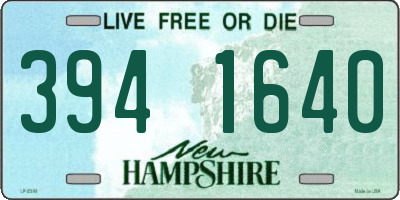 NH license plate 3941640