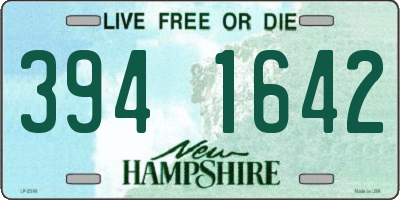 NH license plate 3941642