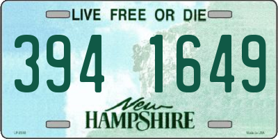 NH license plate 3941649