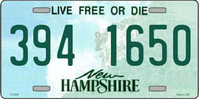 NH license plate 3941650