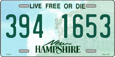 NH license plate 3941653
