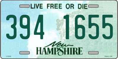NH license plate 3941655