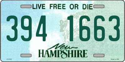 NH license plate 3941663