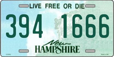 NH license plate 3941666