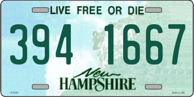 NH license plate 3941667