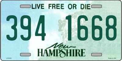 NH license plate 3941668