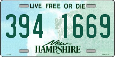 NH license plate 3941669