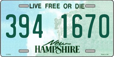 NH license plate 3941670