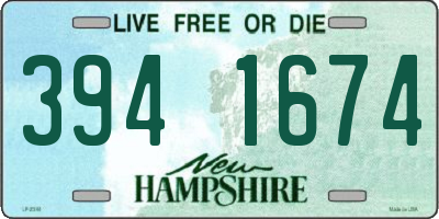 NH license plate 3941674