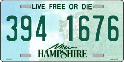 NH license plate 3941676