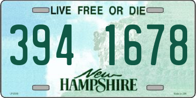 NH license plate 3941678
