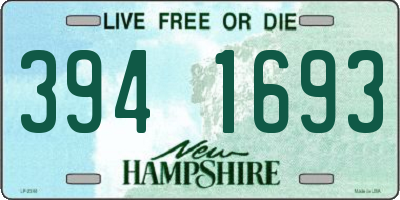 NH license plate 3941693