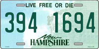 NH license plate 3941694