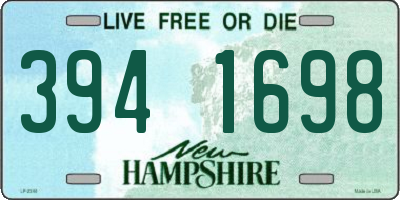 NH license plate 3941698