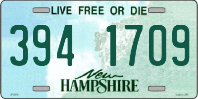 NH license plate 3941709
