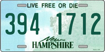 NH license plate 3941712