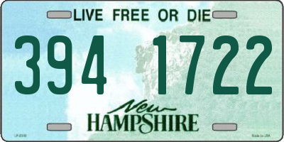 NH license plate 3941722