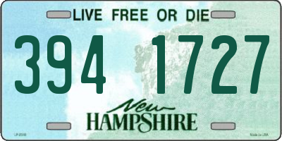 NH license plate 3941727