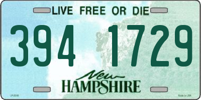 NH license plate 3941729