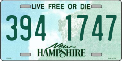 NH license plate 3941747
