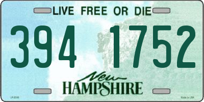 NH license plate 3941752