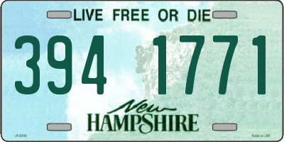 NH license plate 3941771