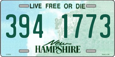 NH license plate 3941773
