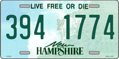 NH license plate 3941774