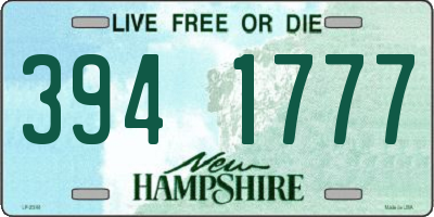 NH license plate 3941777