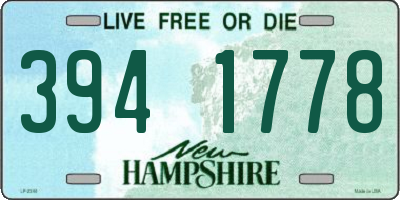 NH license plate 3941778