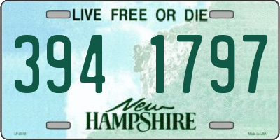 NH license plate 3941797