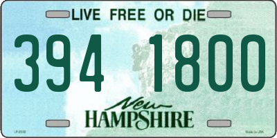 NH license plate 3941800