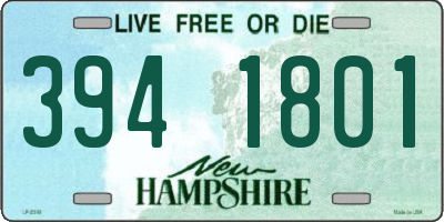 NH license plate 3941801