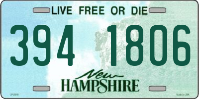 NH license plate 3941806
