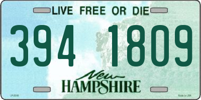 NH license plate 3941809